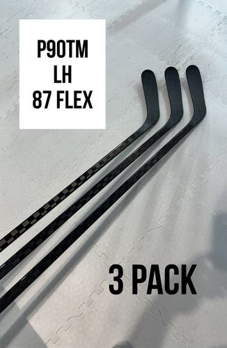 Senior(3x)Left P90TM 87 Flex 67” ProBlackStock™ Unbranded Blackouts Pro Stock Nexus Hockey Sticks