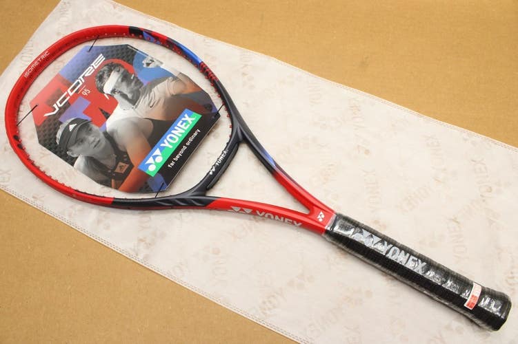 **NOS** 2023 YONEX VCORE 95 (310g) TENNIS RACQUET (4 1/4) GEN 7 / SCARLET RED