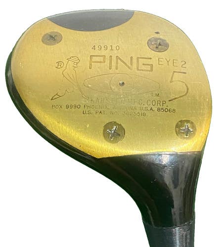 Ping Eye2 Karsten 5 Wood Black Dot RH Microtaper Stiff Steel 42" Stock Grip NICE