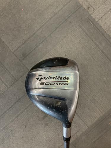 Used Taylormade 200 STEEL Mens Fairway Wood RH 3 Wood 11614-S000244291