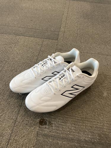 Used New Balance 442 TEAM FG V3 Soccer Cleats White Senior 6 11614-S000244244