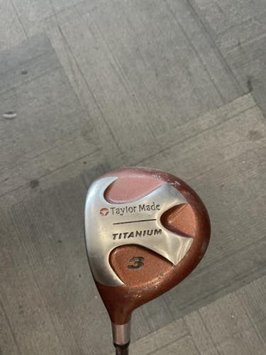 Used Taylormade TITANIUM BUBBLE SHAFT Mens Fairway Wood LH 3 Wood 11614-S000244235