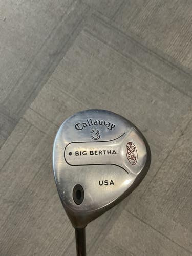 Used Callaway BIG BERTHA Mens Fairway Wood LH 3 Wood 11614-S000244237
