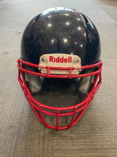 Used Riddell VICTOR YOUTH HELMET 2024 SEASON FB Helmet Navy Blue L/XL 11614-S000244225