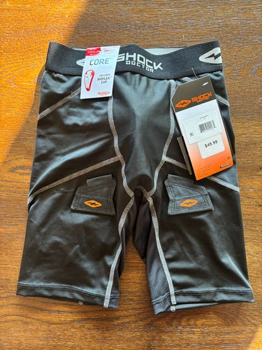 Youth Small Shock Doctor (New) Velcro Cup Shorts