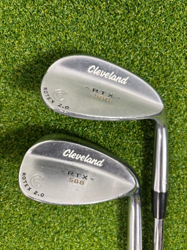 Cleveland 588 RTX 2.0 Wedge Set 50° 54° KBS Tour Steel RH Golf Clubs