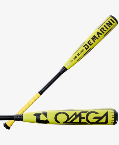 New 2026 DeMarini Omega V2 Electric Yellow 32/29 BBCOR Baseball Bat