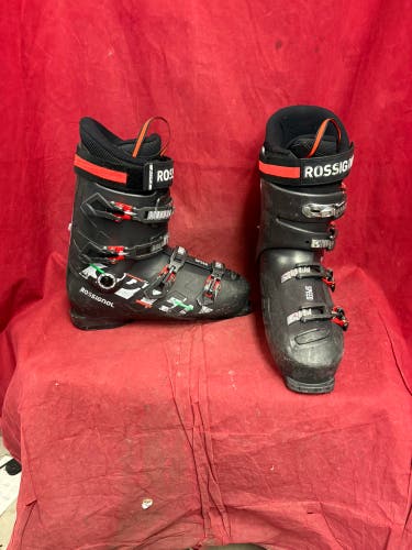 Ski Boots: Rossignol Speed 120 Alpine Ski Boot. 
Size: 30.5
Boot length: 348mm
Flex: 120