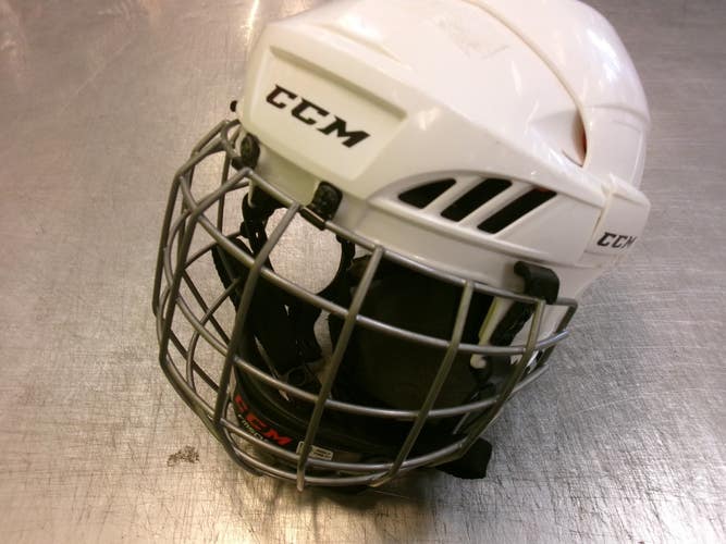 Used CCM 50 Helmet Cage Combo White SM 11339-S000206989
