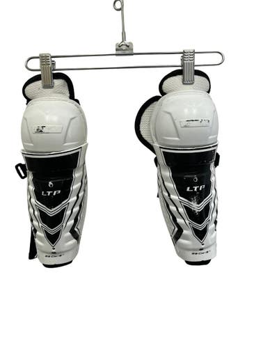 Used CCM LTP Youth 9" Hockey Shin Guards White 11692-S000157468