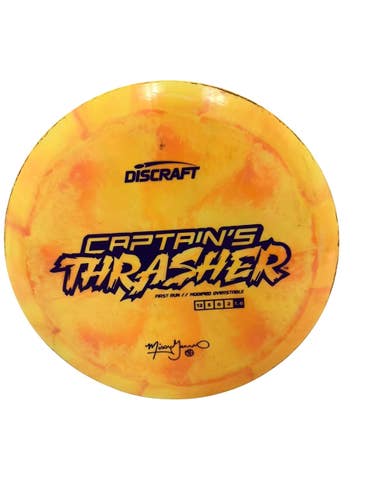 Used Discraft Captains Thrasher 174g Disc Golf Driver Orange  11692-S000157436