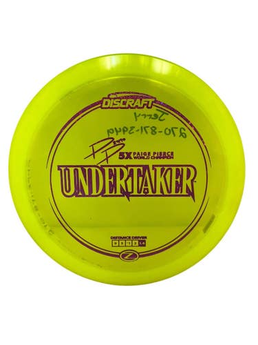 Used Discraft Z PP Undertaker 174g Disc Golf Driver Neon Green   11692-S000157429