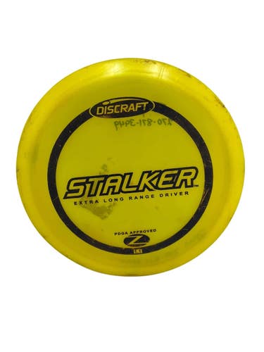 Used Discraft Z Stalker 175g Disc Golf Driver Yellow  11692-S000157427