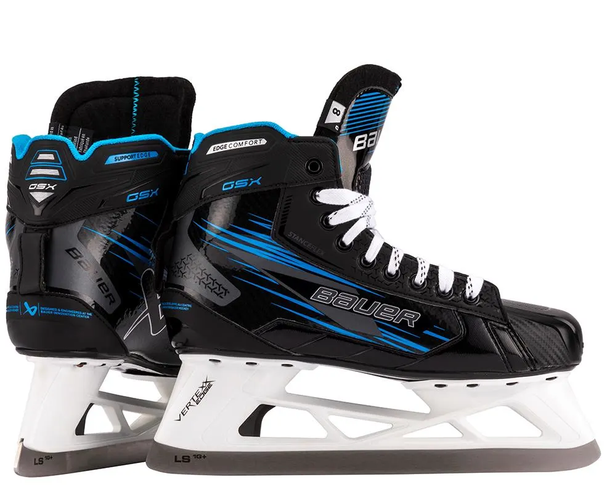 New, NWT Bauer GSX Hockey Goalie Skates, Size Intermediate 6.5/D Regular Width