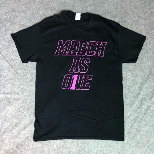 Texas A&M Aggies Mens Shirt Medium Black Pink Tee Short Sleeve NCAA Basketball