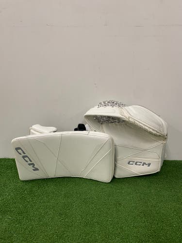 Intermediate CCM Axis 2 Goalie Glove & Blocker | Regular (New)