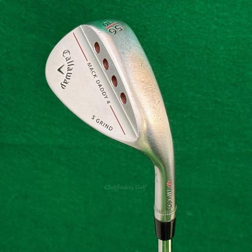 Callaway Mack Daddy 4 Chrome 56-10S 56 Sand Wedge DG S200 115 TI Steel Stiff