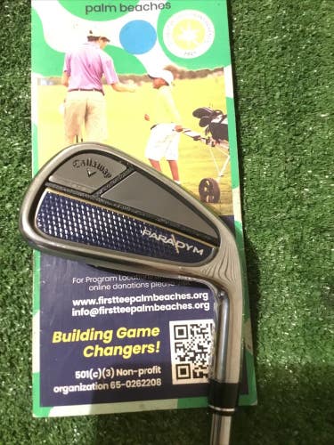 Callaway Paradym Forged 455 7 Iron Stiff Elevate 95 Steel Shaft Demo Club