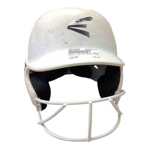Used Easton BATTING HELMET WITH MASK Batting Helmet w/Mask White One Size 11846-S000110275