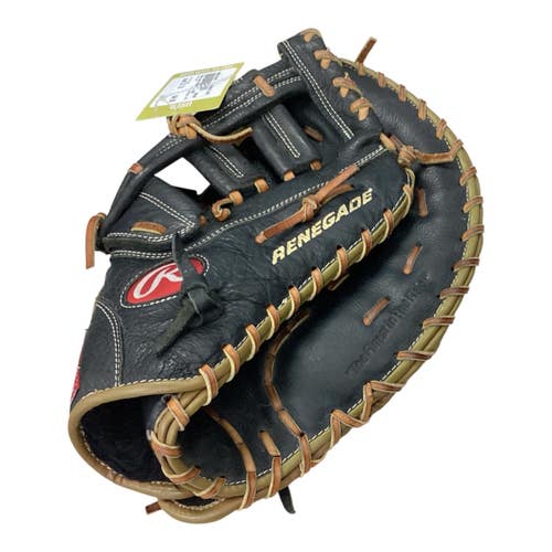 Used Rawlings RENEGADE RFB BB/SB First Base RH Throw Black 12 1/2" 11846-S000110293