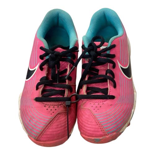 Used Nike BASEBALL CLEAT BB/SB Cleats Pink Youth 13.0 11846-S000109844