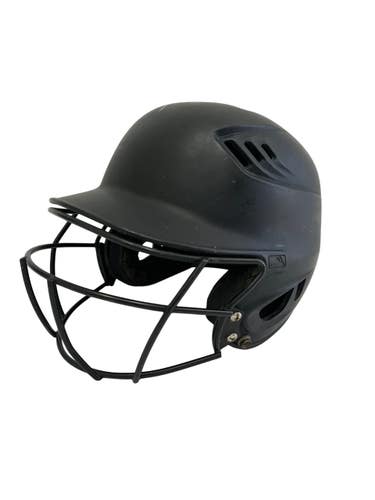 Used Rawlings R16J Batting Helmet w/Mask Black One Size 11692-S000157315