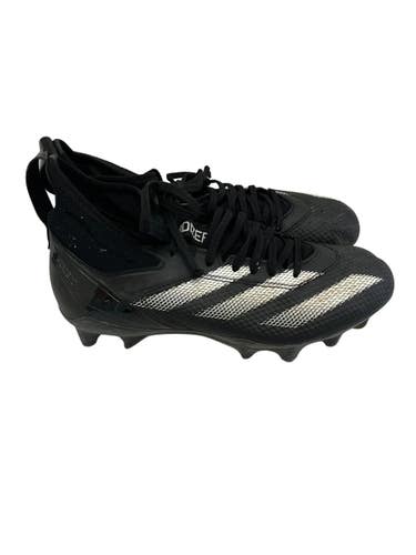 Used Adidas ADIZERO IMPACT Adult FB Cleats Black Senior 7.5 11692-S000157329