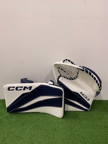 Intermediate CCM Axis F9 Goalie Glove & Blocker Set | Regular (New)