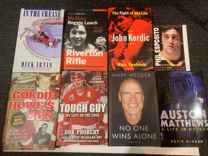Lot of 8 NHL Hockey Books