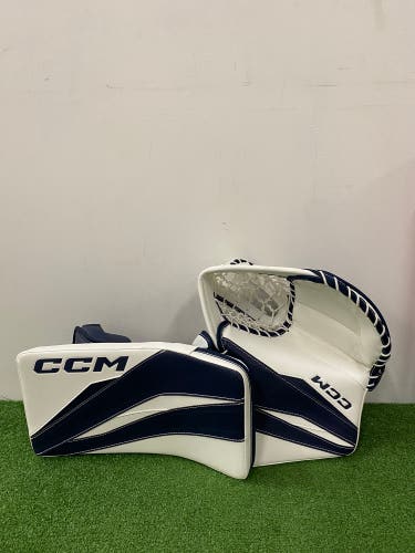 Intermediate CCM Axis F9 Goalie Glove & Blocker Set | Regular (New)