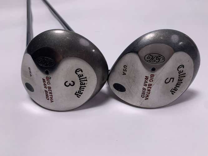 Callaway Big Bertha Warbird 3 & 5 Fairway Set 15* | 18* RCH 90 90g Senior RH