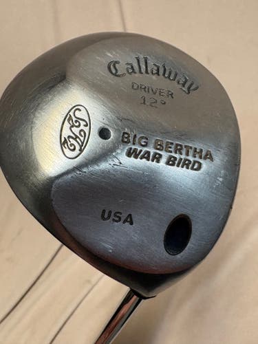 Unisex Callaway Big Bertha Right Handed Driver Regular Flex 12 Loft Steel Shaft 43" (Used)