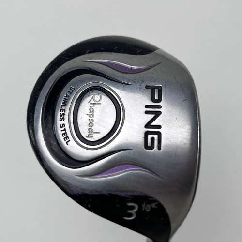 Ping Rhapsody 3 Fairway Wood 18* ULT 129 Ultra Light Ladies Graphite Womens RH