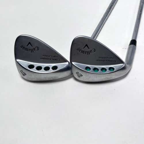 LEFTY Callaway Mack Daddy PM Grind Wedge Set 56* 13 | 60* 10 KBS Tour-V Wedge LH