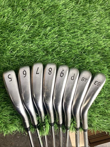Titleist AP1 718 Iron Set 5-PW, AW, GW With S300 Stiff Steel Shafts