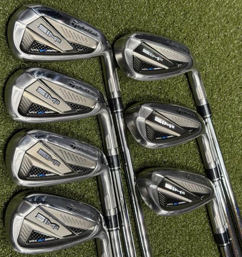 TaylorMade SIM2 MAX Iron Set 5-AW Steel KBS MAX MT 85 Regular Flex Right Hand
