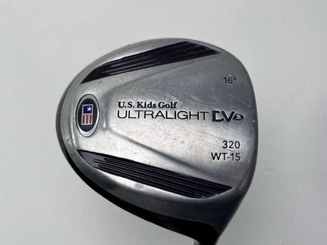 US Kids Ultralight DV1 Driver 16* Ultralight 54" Purple 15g Youth Graphite RH