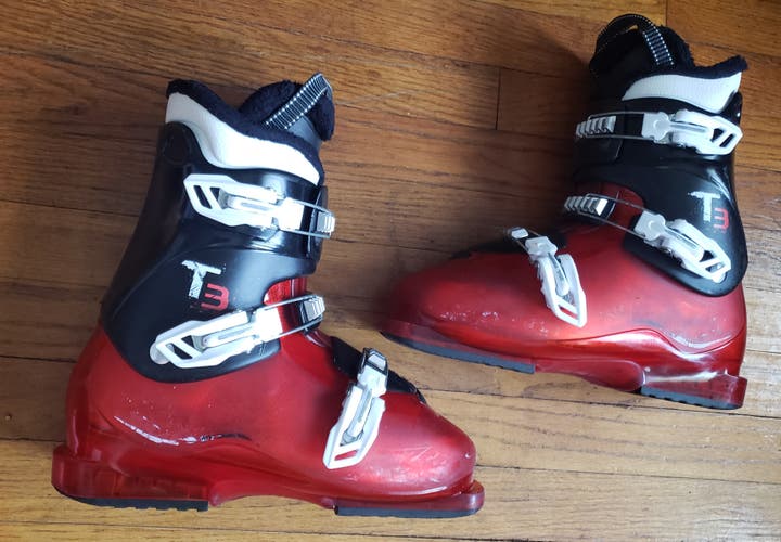 JR. YOUTH SIZE 8 Salomon T3 Ski Boots 26.0 MONDO *USED* 306mm WASHED/CLEANED