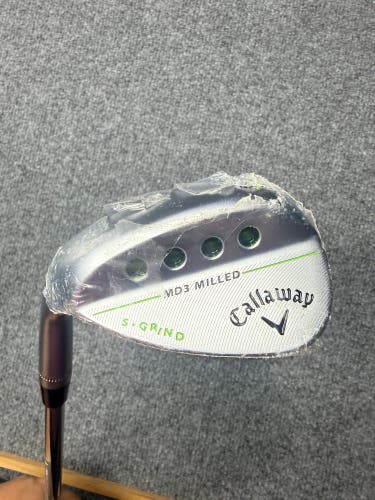 Callaway MD3 Milled Chrome S-Grind Left Hand Wedge 60 Degree (New)