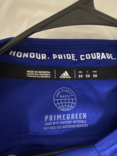 Blue Size 50 Men's Adidas Jersey (New)