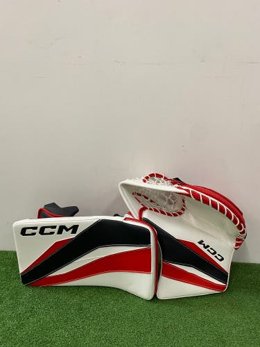 Intermediate CCM Axis F9 Goalie Glove & Blocker Set | Regular (New)