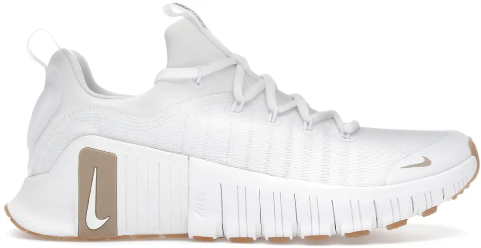 Size 8 - Nike Free Metcon 6 White Gum Light Brown Hemp FJ7127-105