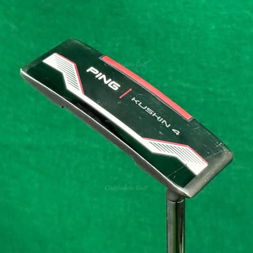 Ping 2021 Kushin 4 Black Dot 33" Flow-Neck Wide-Blade Putter Golf Club