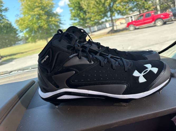 Black Men's Size 13.0 (W 14.0) Adult Under Armour High Top (New)