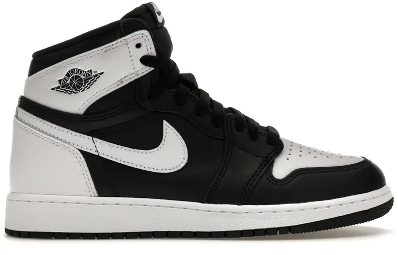 Size 5Y - Jordan 1 Retro High OG Black White (GS) FD1437-010