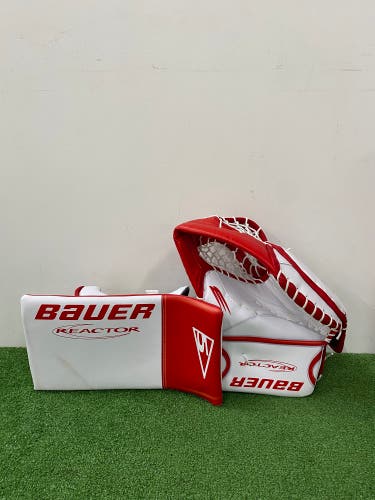 Intermediate Bauer Reactor R5 Pro Goalie Glove & Blocker Set | Regular (New)