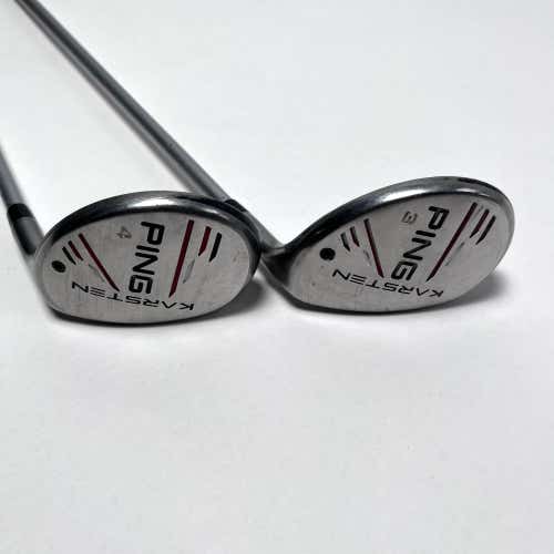 Ping Karsten 2014 3 & 4 Hybrid Set 19* | 22* KS 401 Regular Graphite Mens RH
