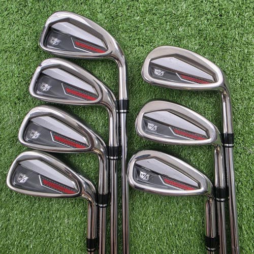 Wilson Staff DYNAPWR Iron Set 5-PW GW KBS Tour Lite Stiff Flex Steel RH +2"