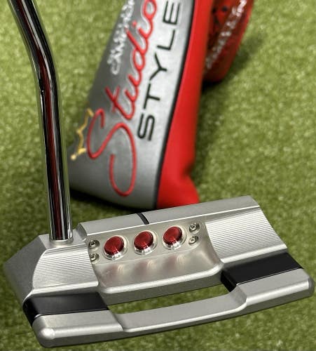 Scotty Cameron Studio Style Squareback Putter 35" Inch w/ Headcover RH MINT!