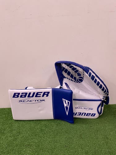 Intermediate Bauer Reactor R5 Pro Goalie Glove & Blocker Set | Regular (New)